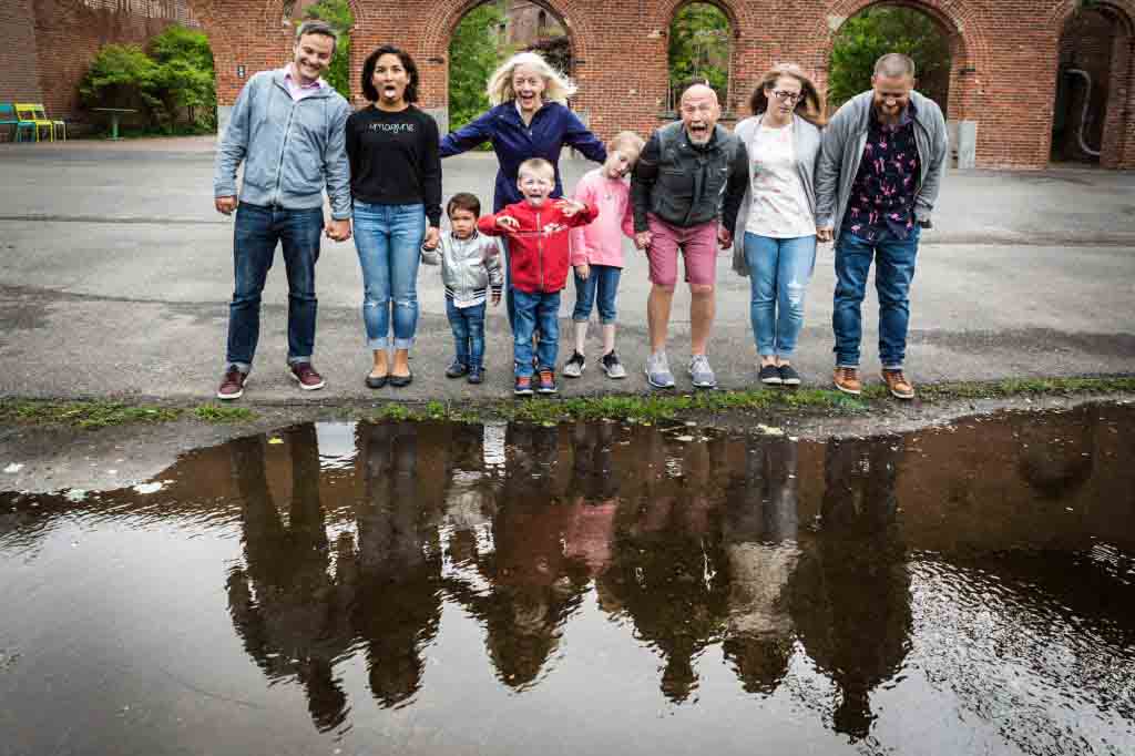 Brooklyn Bridge Park family portrait