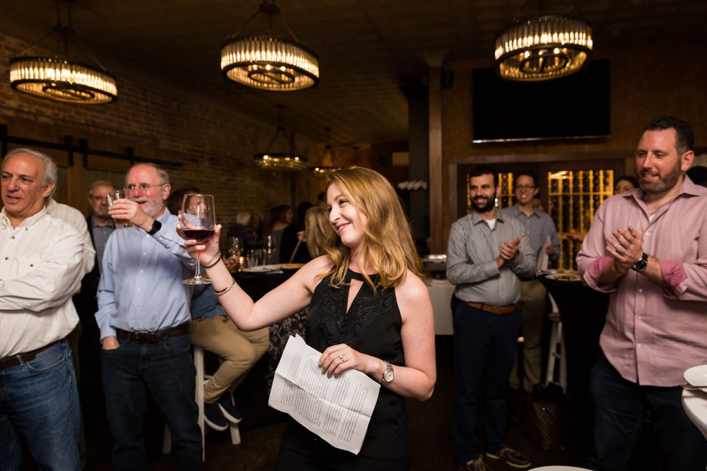 Toasts at a ketubah signing ceremony