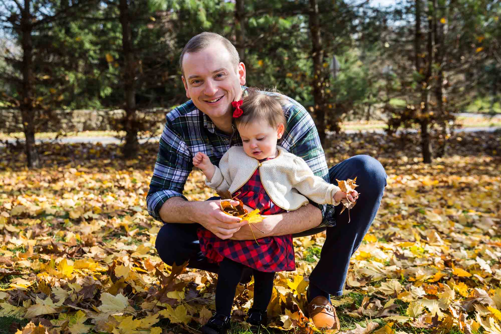 Father and daughter for article on how to get your kids to look into the camera