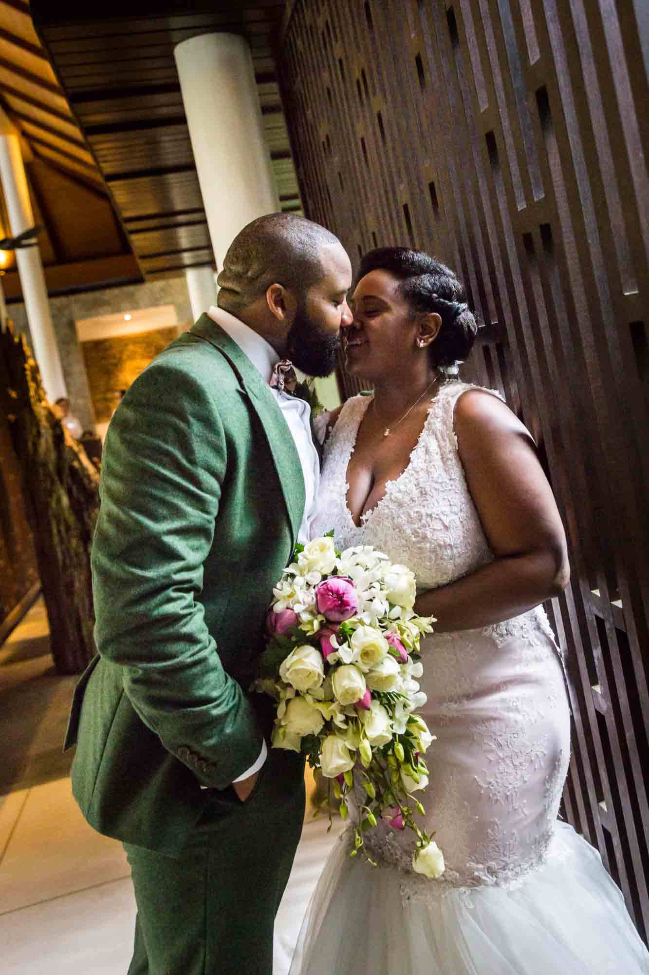 Bride and groom portrait for an article on destination wedding planning tips