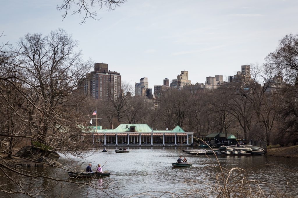 Central Park Lake with Loeb Boathouse in the background