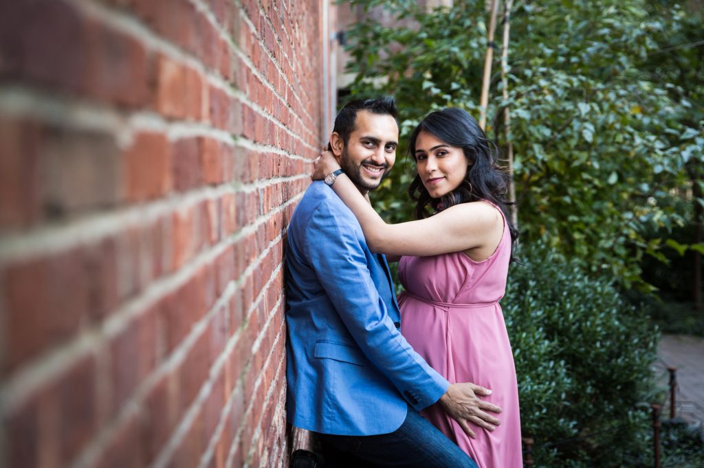 Portrait of a mother-to-be and husband for an article on maternity portrait tips