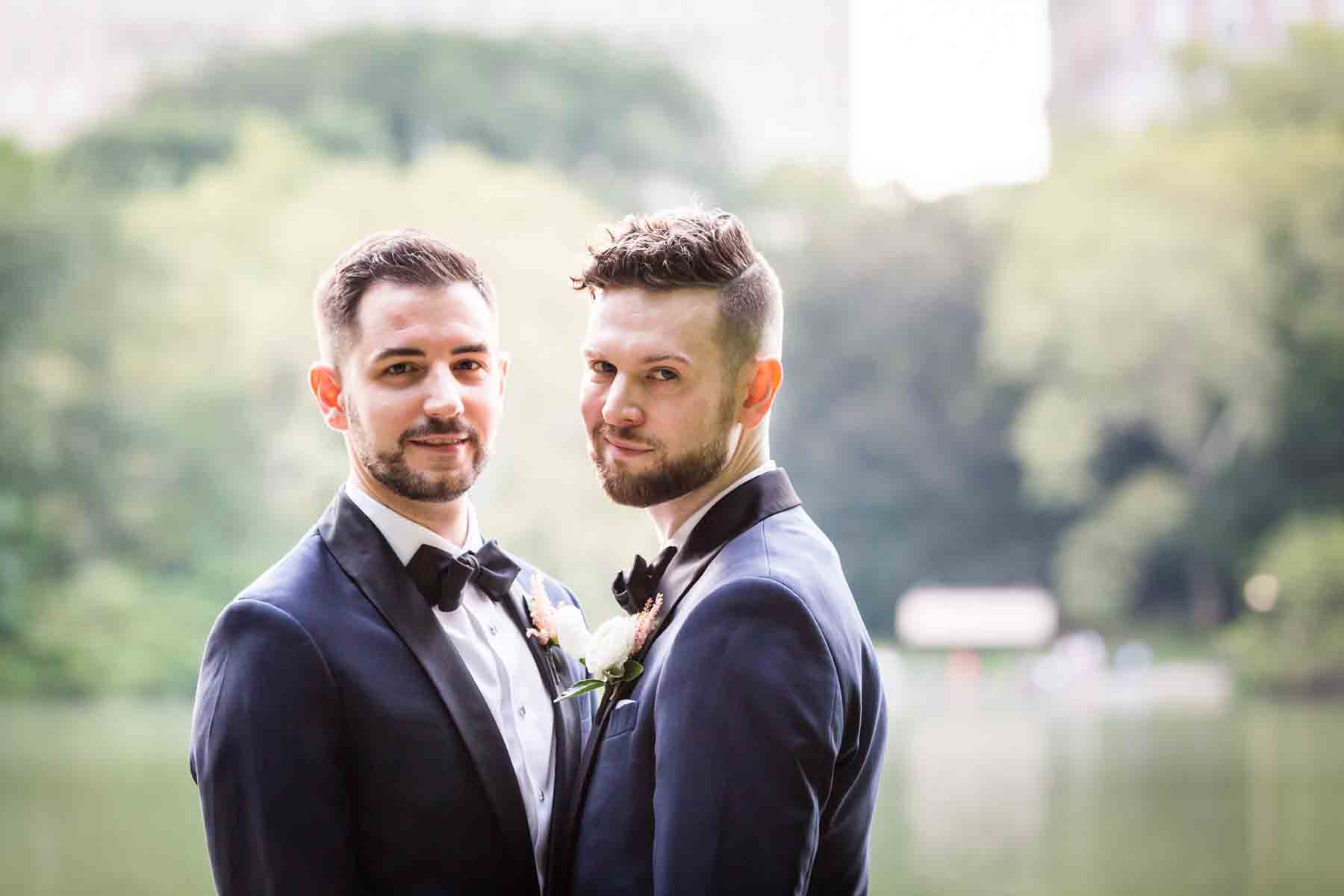 Two grooms for an article entitled, ‘Do you need a permit to get married in Central Park?’