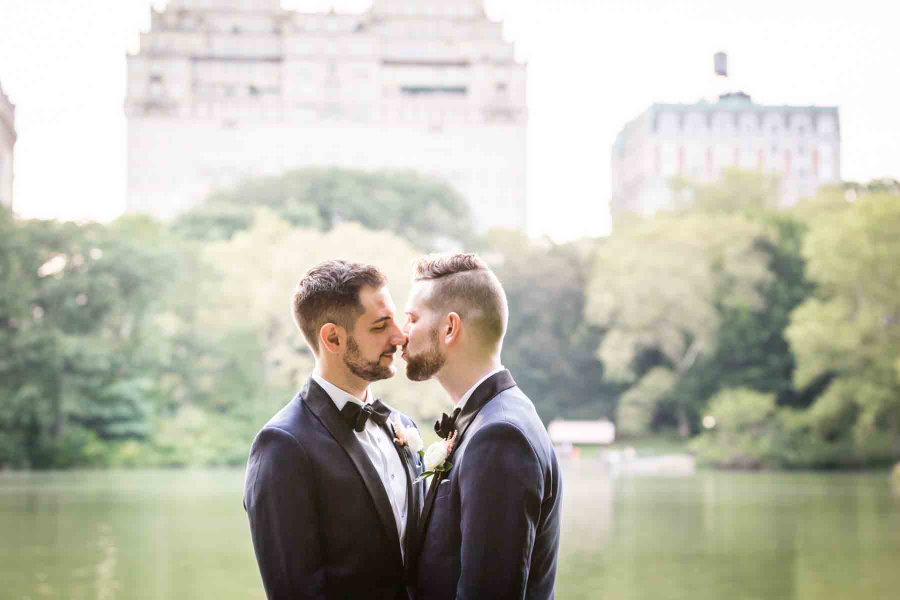 Two grooms for an article entitled, ‘Do you need a permit to get married in Central Park?’