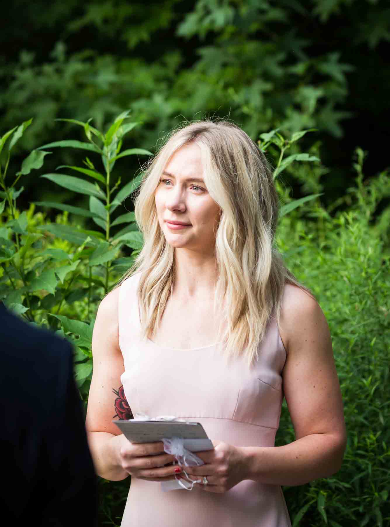 Guest at wedding for an article entitled, ‘Do you need a permit to get married in Central Park?’