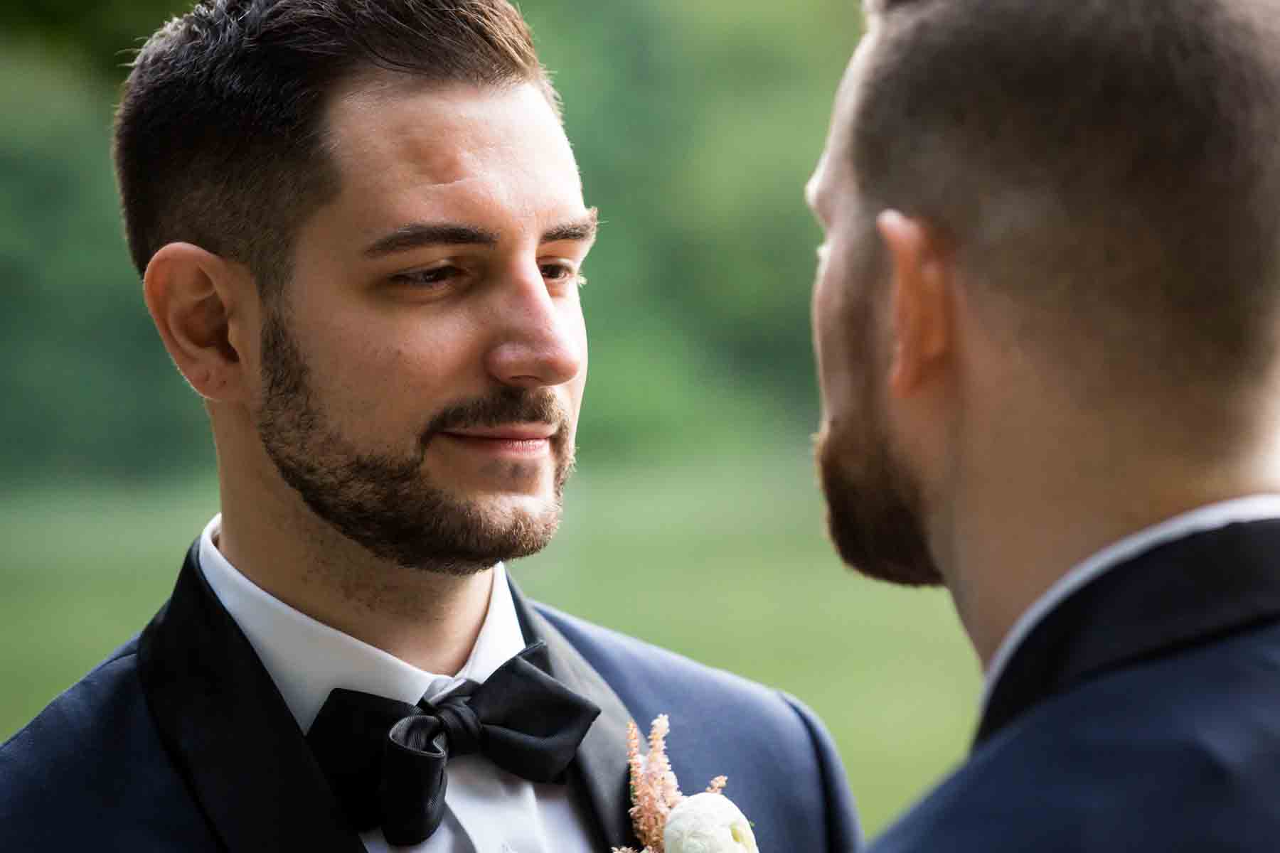 Grooms saying vows for an article entitled, ‘Do you need a permit to get married in Central Park?’