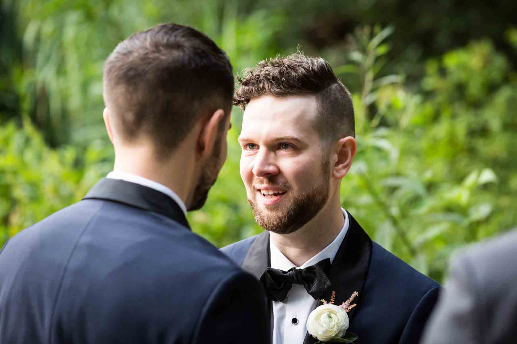 Grooms saying vows for an article entitled, ‘Do you need a permit to get married in Central Park?’
