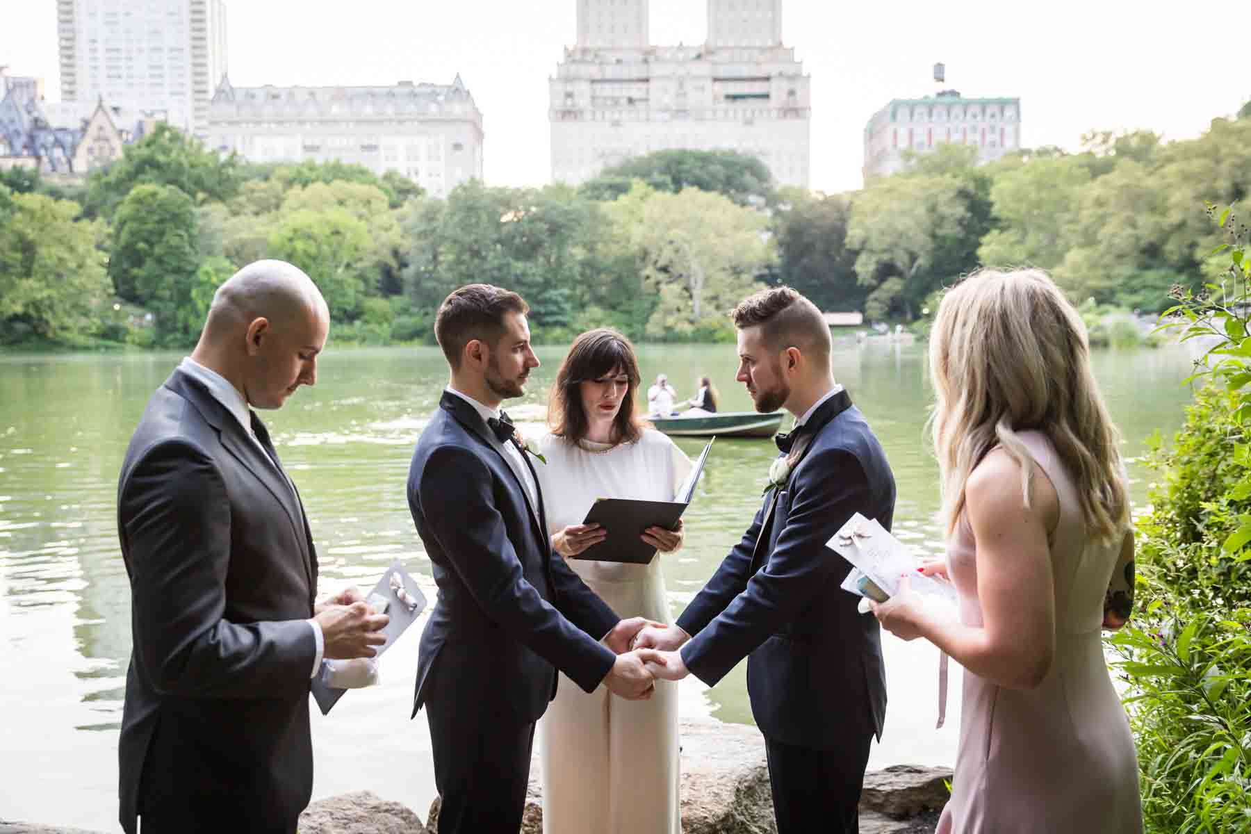 Wedding ceremony for an article entitled, ‘Do you need a permit to get married in Central Park?’