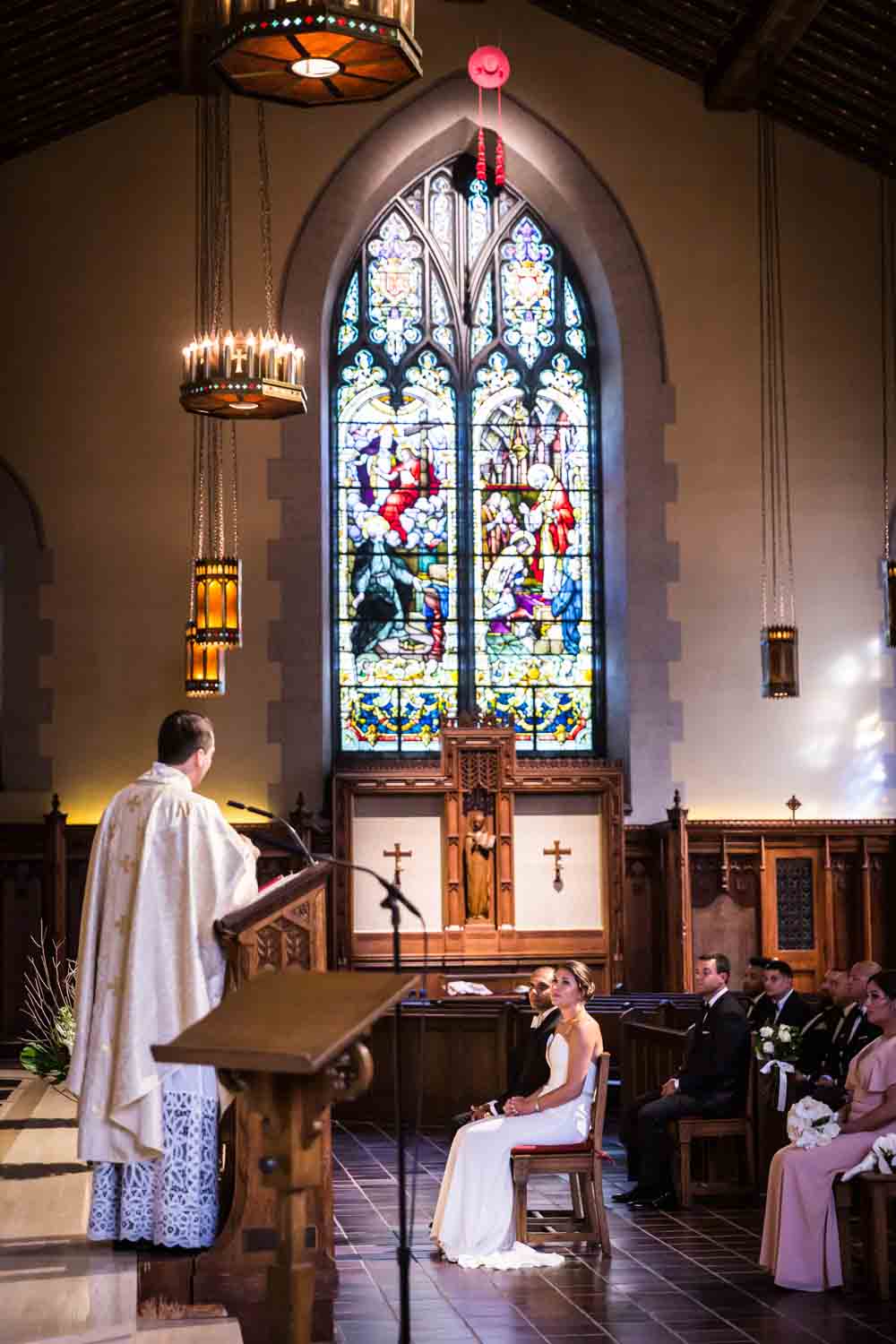 Fordham University Church wedding ceremony for an article on Bronx Zoo wedding venue updates