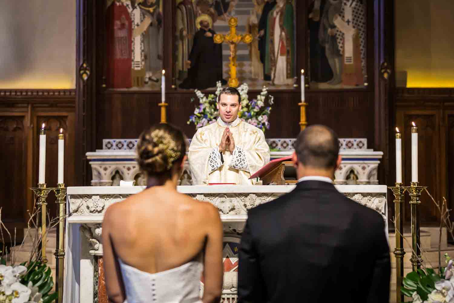 Fordham University Church wedding ceremony for an article on Bronx Zoo wedding venue updates