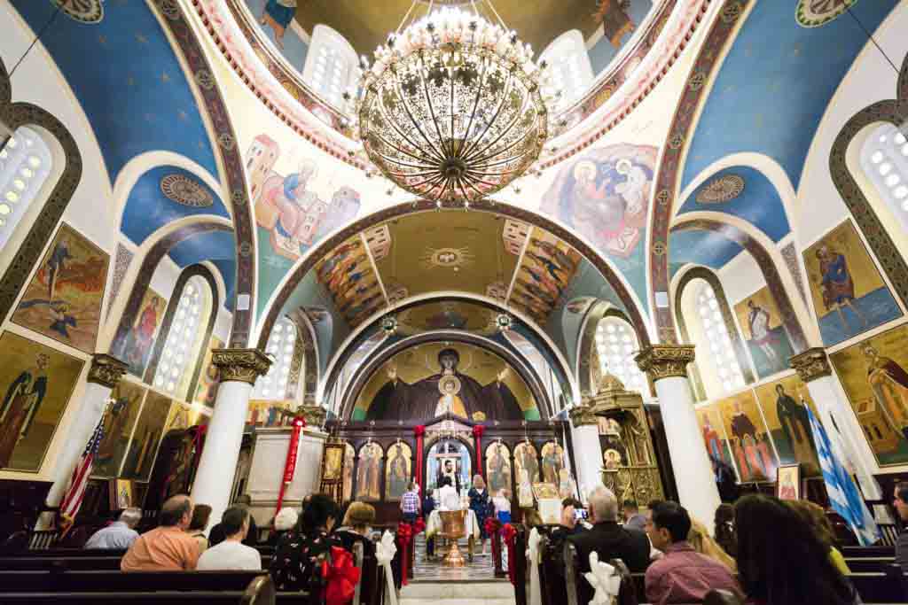Interior of Saints Constantine and Helen Greek Orthodox Cathedral of Brooklyn