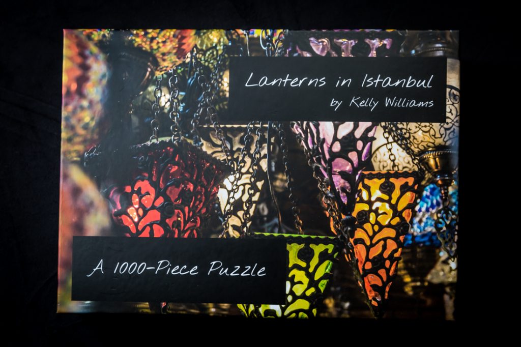 'Lanterns in Istanbul' puzzle box for an article on how to create your own puzzle