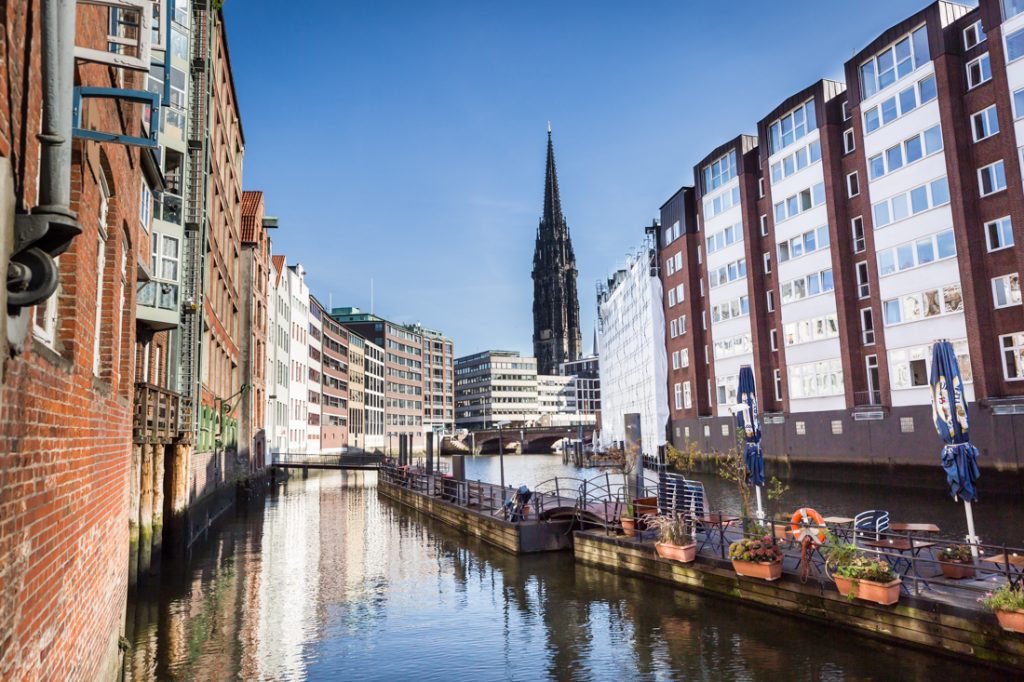 Canal in Hamburg, Germany