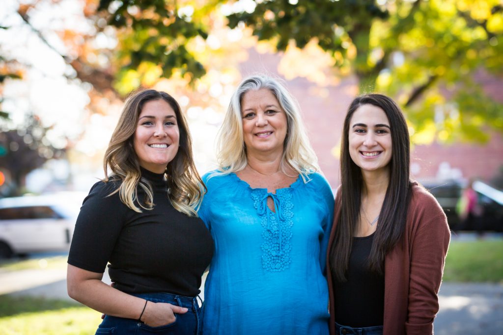 Three women during Juniper Valley Park family portrait session