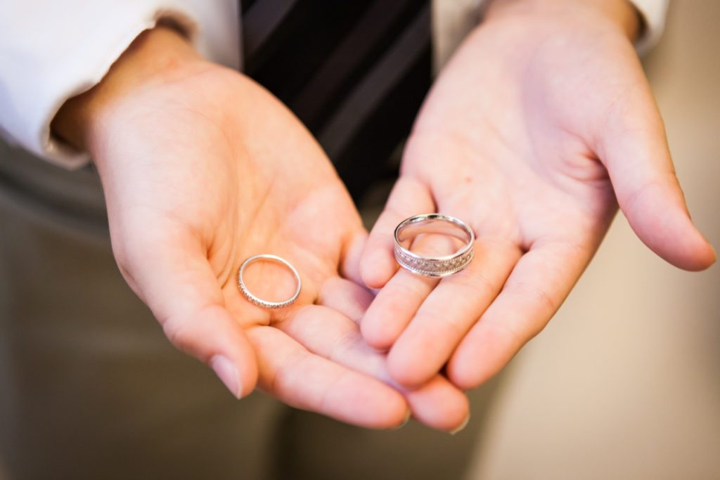 Wedding rings for a NYC City Hall wedding, by Kelly Williams