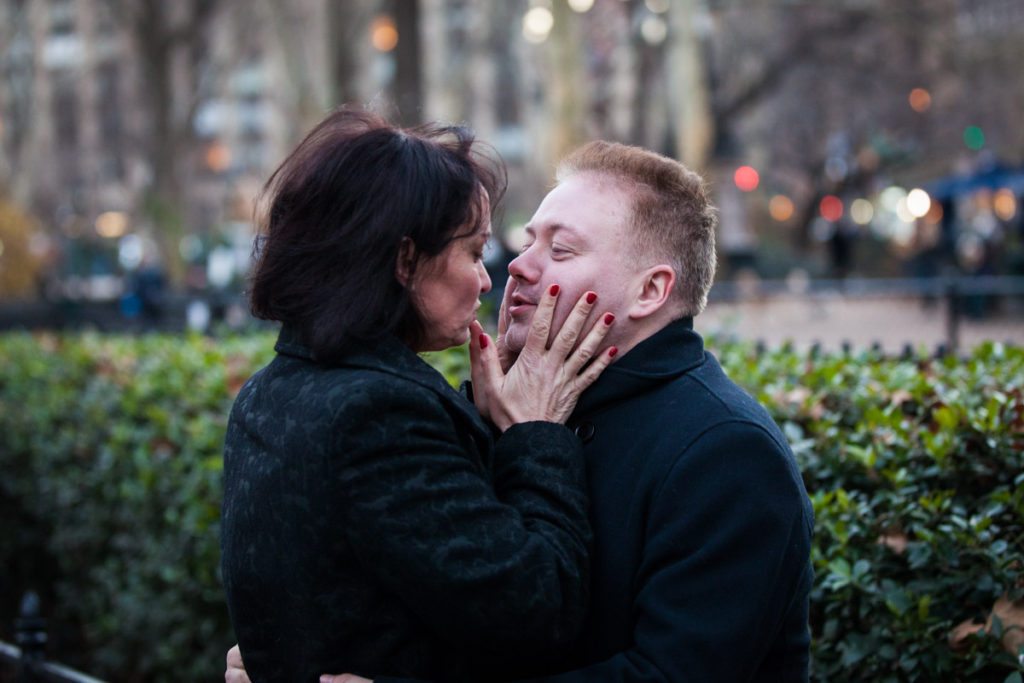 Madison Square Park engagement photos by NYC engagement photographer, Kelly Williams