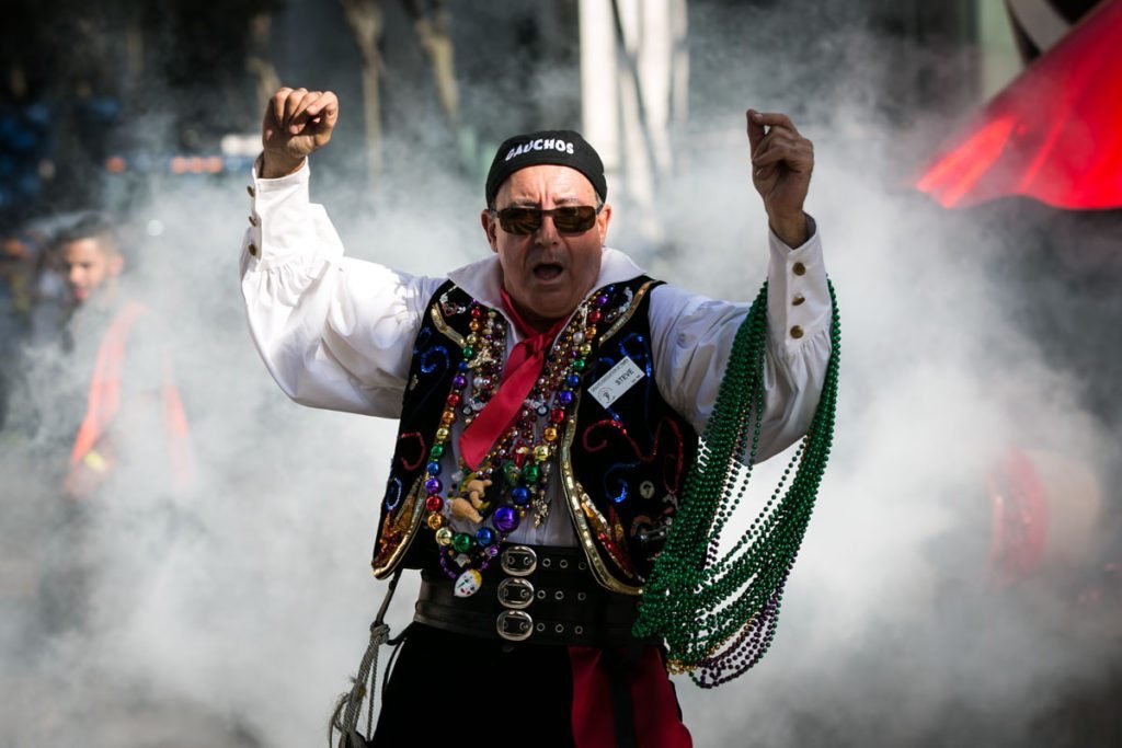 A member of Ye Mystic Krewe, by NYC photojouralist, Kelly Williams.
