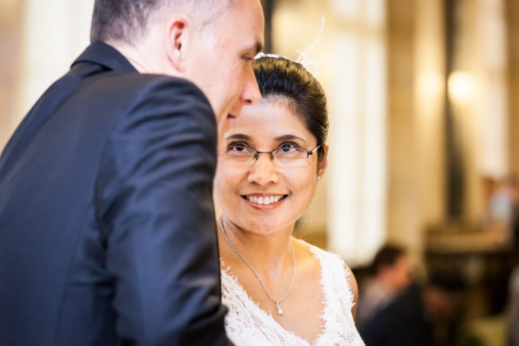 A couple about to get married, by NYC City Hall wedding photographer, Kelly Williams