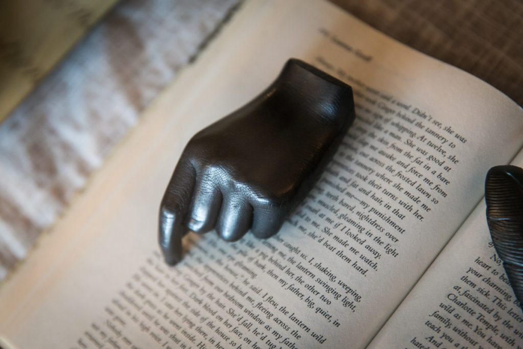 Detail of a graphite hand sold at the Oxford Exchange in Tampa, Florida