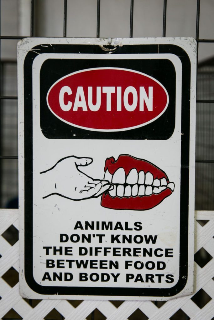 A sign at the Florida State Fair, photographed by NYC photojournalist, Kelly Williams.