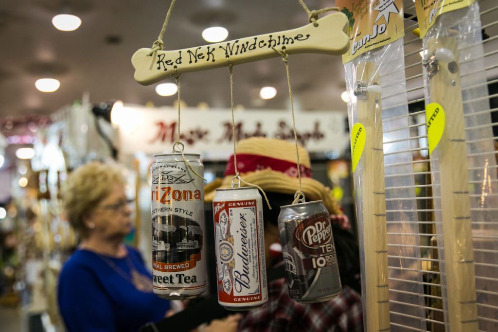 A redneck wind chime on sale at the Florida State Fair, photographed by NYC photojournalist, Kelly Williams