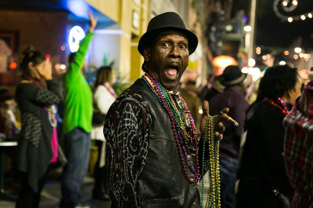 Photo from the 2015 Ybor City Night Parade in Tampa, by NYC photojournalist, Kelly Williams
