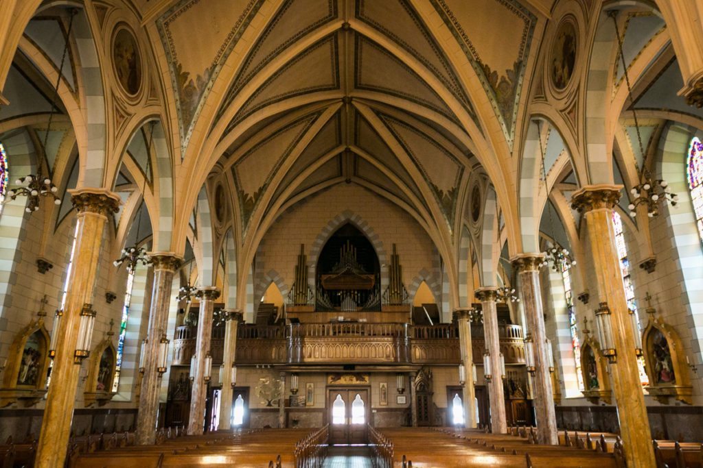 Photo of St. Anthony of Padua Church in Jersey City to accompany an article on venue checks by Hoboken wedding photographer, Kelly Williams
