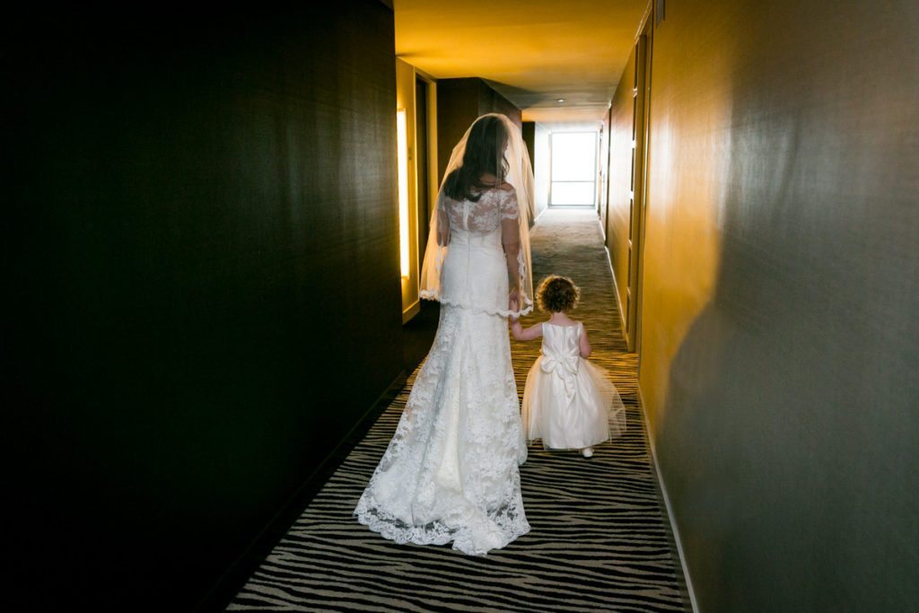 Final moments for a bride, by Hoboken wedding photojournalist, Kelly Williams