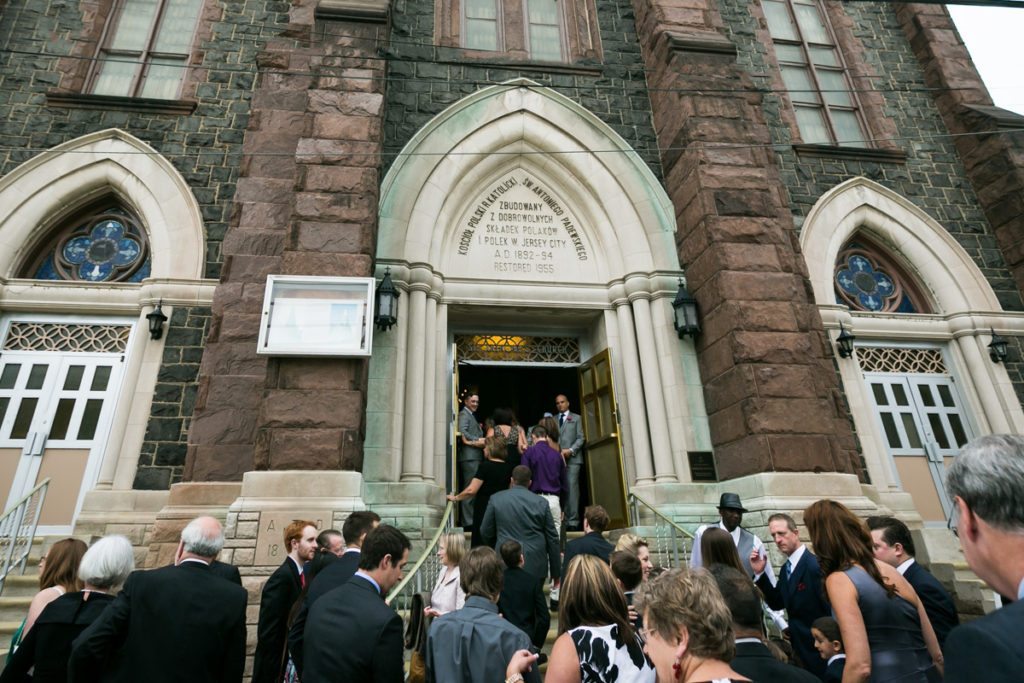Wedding ceremony at St. Anthony of Padua in Jersey City, by Hoboken wedding photojournalist, Kelly Williams