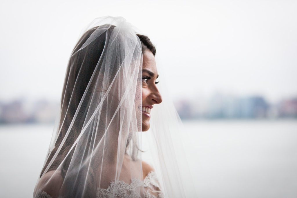 Bridal portrait by Hoboken wedding photographer, Kelly Williams