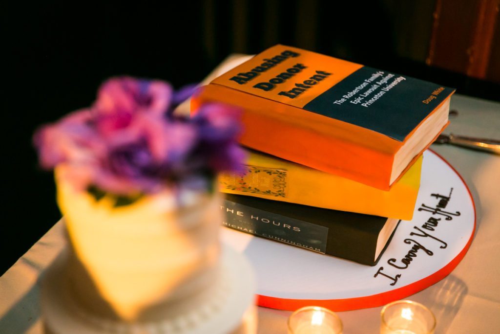 Wedding cakes from a Housing Works Bookstore wedding, by NYC wedding photojournalist, Kelly Williams