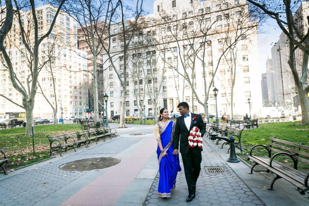 A Sri Lankan couple gets married at the Manhattan Marriage Bureau, by NYC City Hall Indian wedding photographer, Kelly Williams