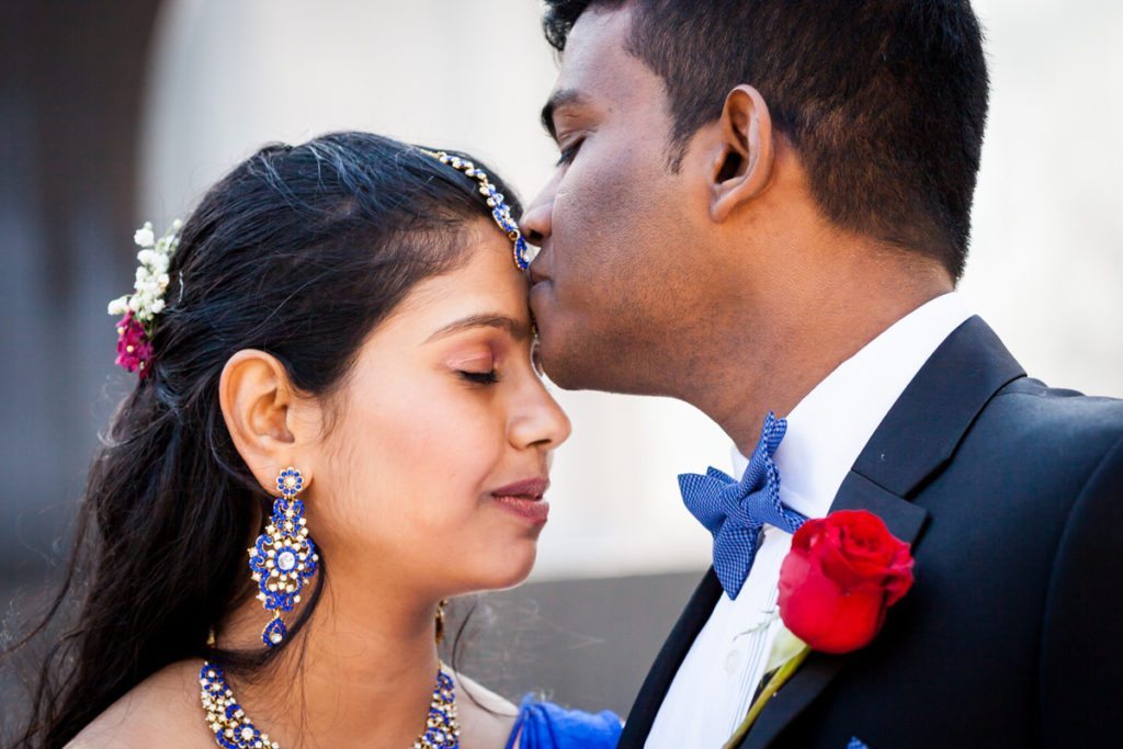 A Sri Lankan couple gets married at the Manhattan Marriage Bureau, by NYC City Hall Indian wedding photographer, Kelly Williams