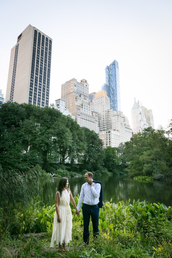 Photo from an engagement shoot to accompany an article about what do you do after you get engaged, by Times Square engagement photographer, Kelly Williams