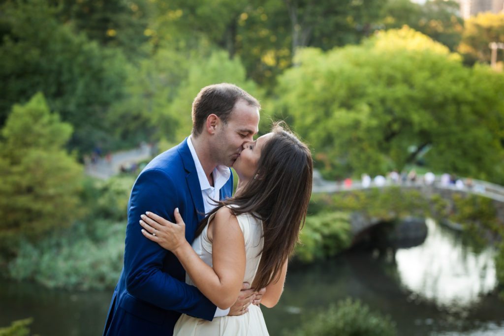 Photo from an engagement shoot to accompany an article about what do you do after you get engaged, by Times Square engagement photographer, Kelly Williams