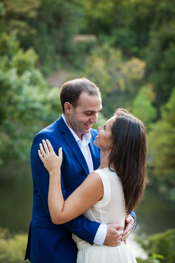 Photo from an engagement shoot to accompany an article about what do you do after you get engaged, by Times Square engagement photographer, Kelly Williams