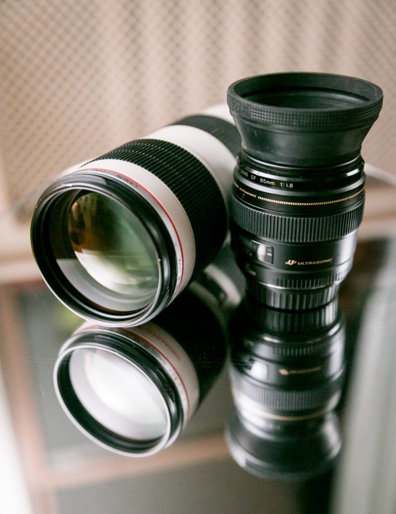 Canon telephoto lenses, photographed by Kelly Williams