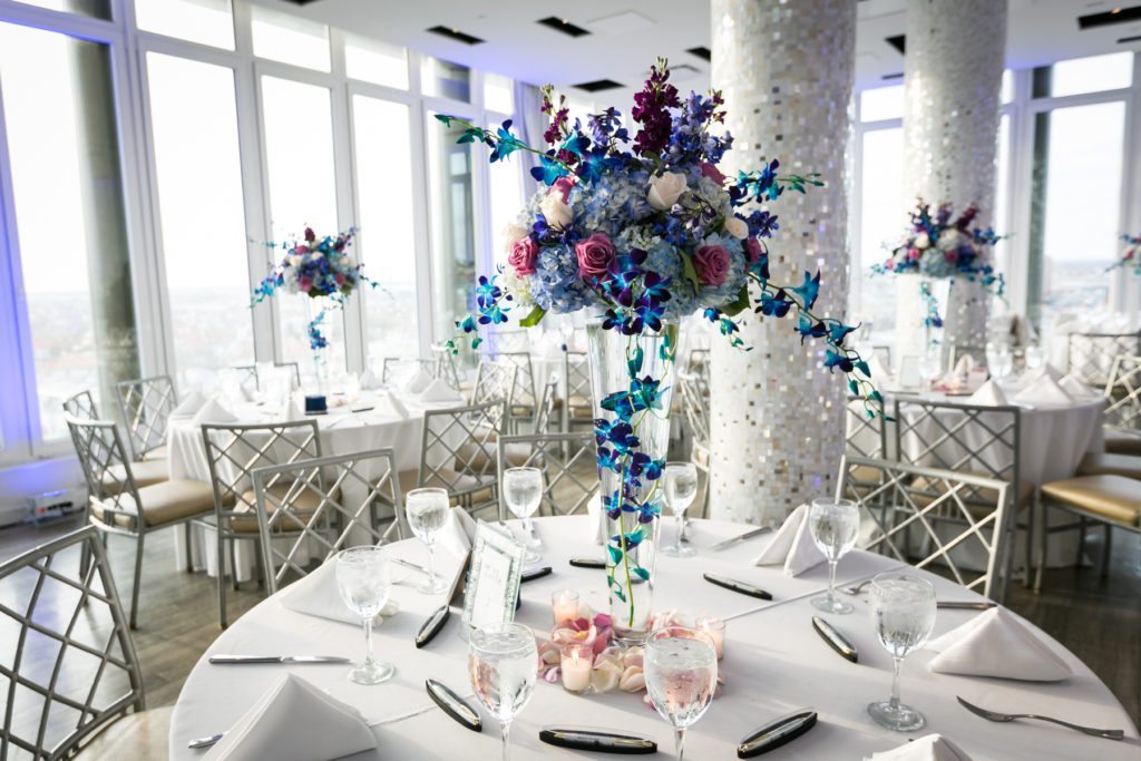 Table setting at an Allegria Hotel party by NYC event photojournalist, Kelly Williams