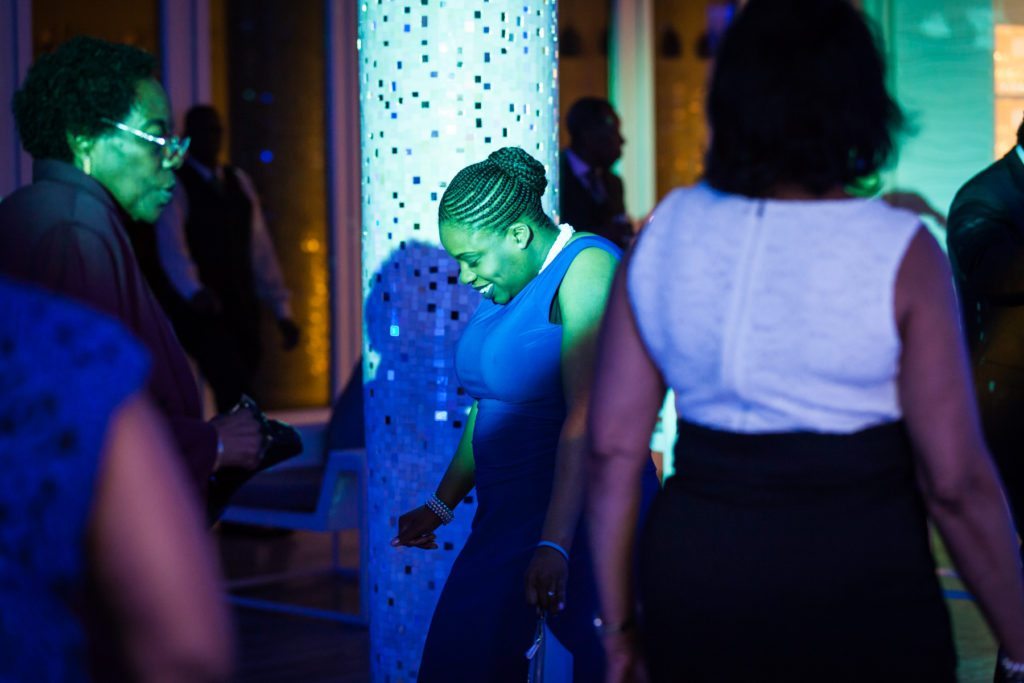 Dancing at an Allegria Hotel party by NYC event photojournalist, Kelly Williams