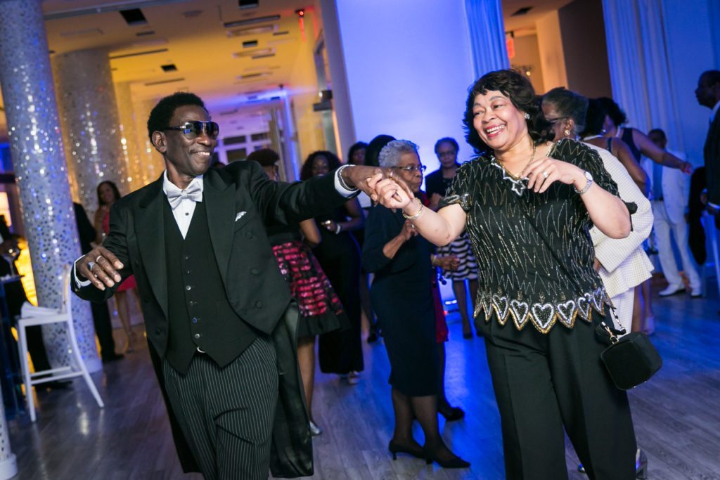 Dancing at an Allegria Hotel party by NYC event photojournalist, Kelly Williams