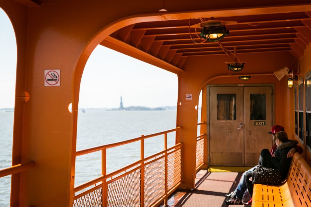 On the Staten Island Ferry, by NYC photographer, Kelly Williams