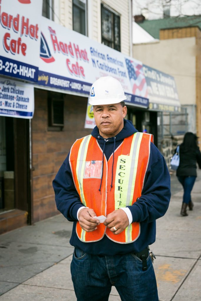 Staten Island construction worker, by NYC photographer, Kelly Williams