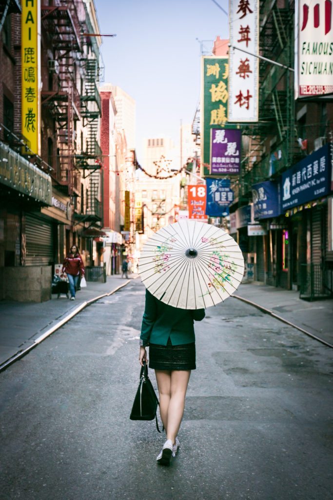 Chinatown fashion shoot by NYC photographer, Kelly Williams