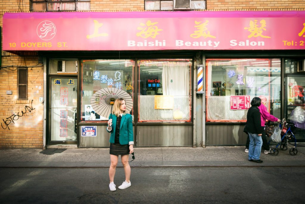 Chinatown fashion shoot by NYC photographer, Kelly Williams