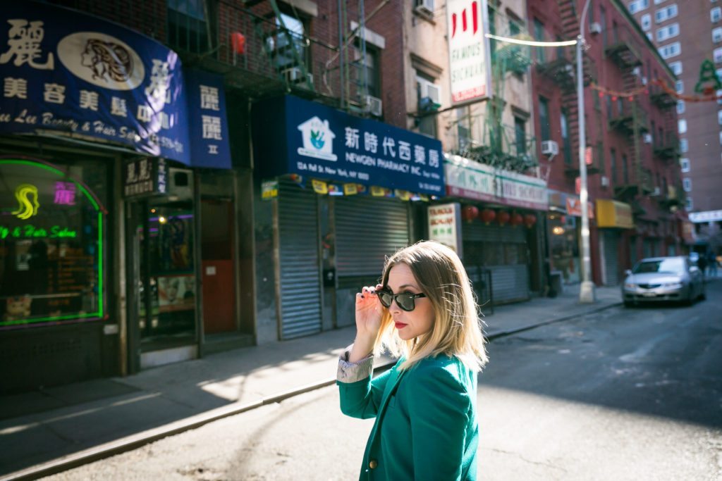 Chinatown fashion shoot by NYC photographer, Kelly Williams