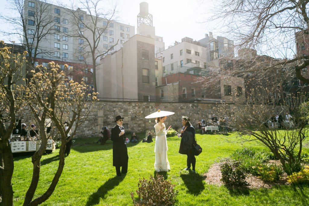 New York Marble Cemetery Garden Party hosted by Atlas Obscura by NYC photojournalist, Kelly Williams