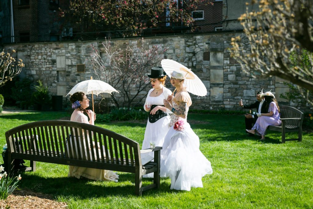 New York Marble Cemetery Garden Party hosted by Atlas Obscura by NYC photojournalist, Kelly Williams