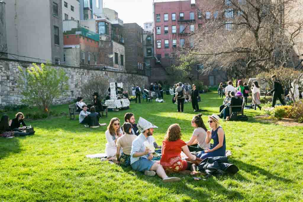 New York Marble Cemetery Garden Party hosted by Atlas Obscura by NYC photojournalist, Kelly Williams