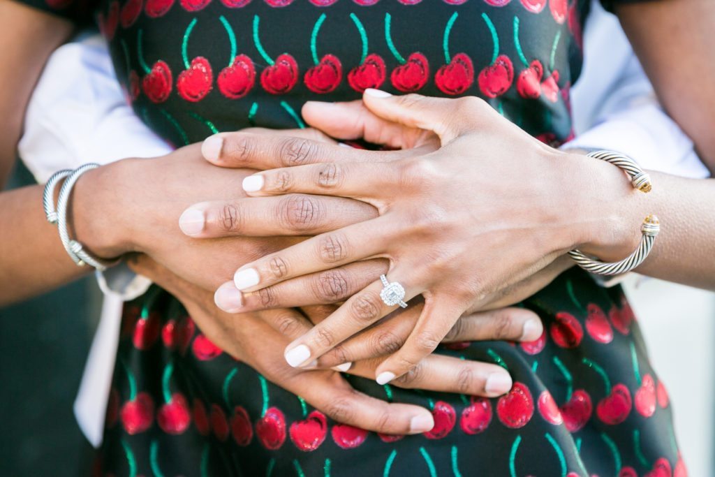 Brooklyn Bridge Park engagement photos by Brooklyn engagement photographer, Kelly Williams