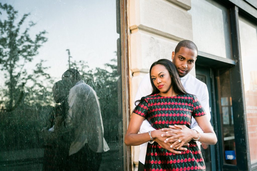 Brooklyn Bridge Park engagement photos by Brooklyn engagement photographer, Kelly Williams